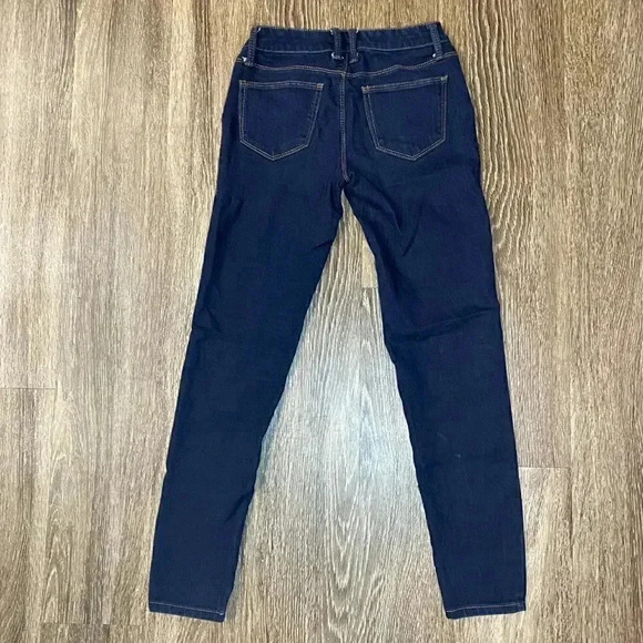 Womens Dark Wash Denim Jeans - 1 - Picture 4 of 7